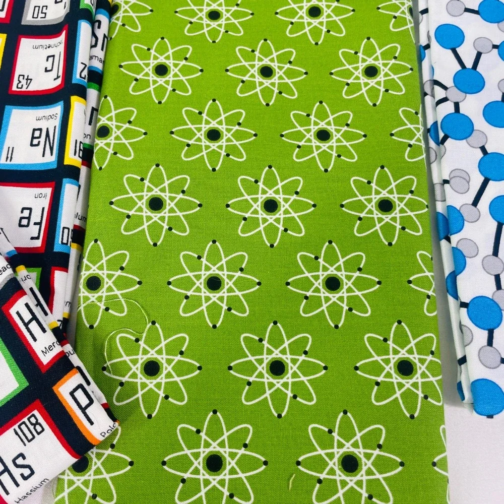 Robert Kaufman Quilt Kit Fabric Bundle 5.25 yds Science Chemistry Biology DNA